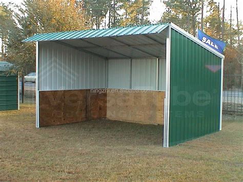 Prefab Metal Horse Barn / Animal Barn Shed Shelter - Buy Military ...