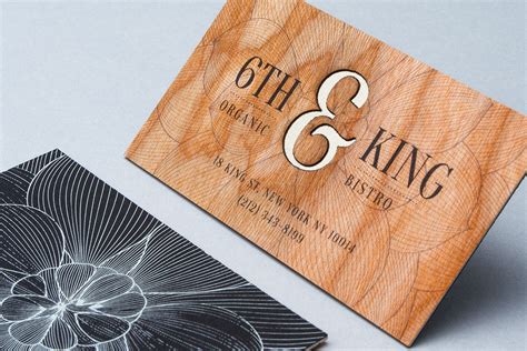 Wooden Business Cards - Printed Wood that looks Natural and Unique