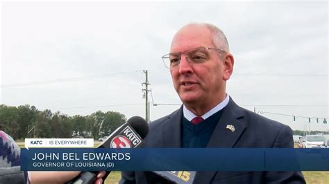 Gov. John Bel Edwards attends Ambassador Caffery Interchange groundbreaking - YouTube