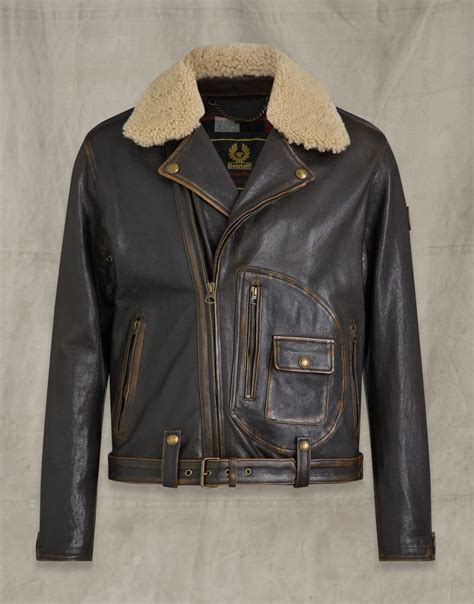 Belstaff Mustang Dark Brown Leather Jacket - A2 Jackets
