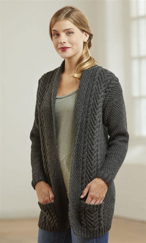 Tahki Yarns Patterns | Tahki Stacy Charles | Cable cardigan knitting patterns, Knit cardigan ...