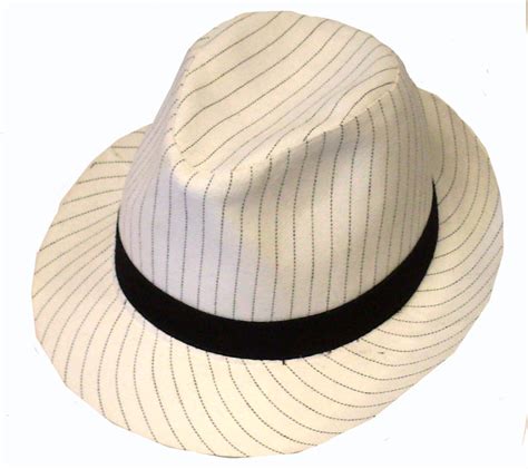 White Gangster Hat | Hidden Corner Fancy Dress