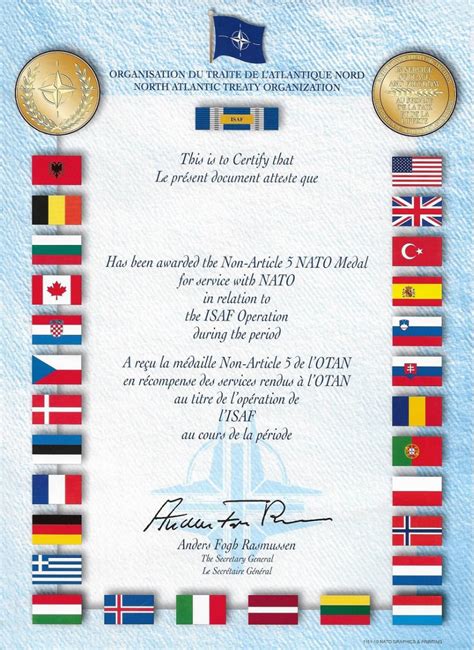 Example of a NATO Medal Issue