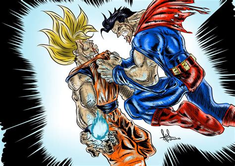 Superman VS Goku Colored | Superman, Goku, Color