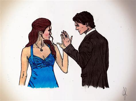 Damon and Elena by hazelgirl10 on DeviantArt