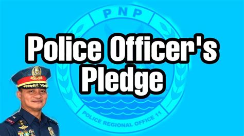 POLICE OFFICERS PLEDGE - YouTube