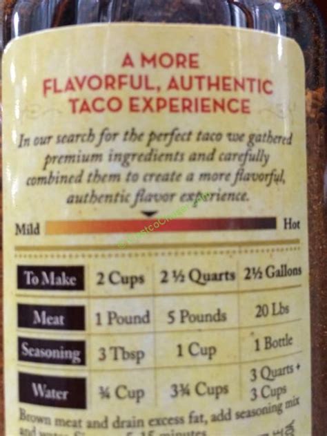 Spice Islands Taco Seasoning 24.5 Ounce Container – CostcoChaser