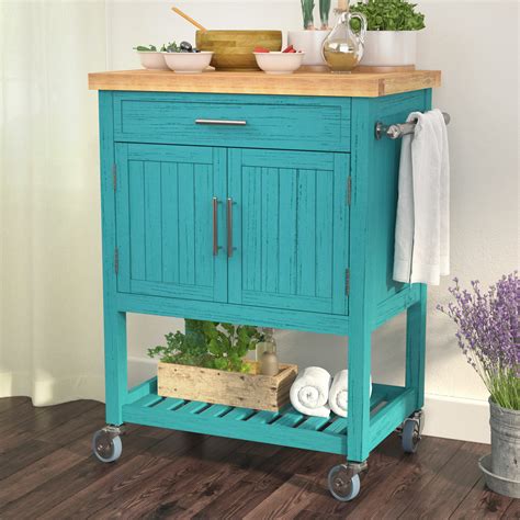 Beachcrest Home Obed Solid Wood Kitchen Cart & Reviews - Wayfair Canada