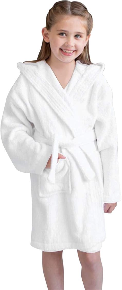 Abeera Girls Towel Bathrobe Super Soft Long Hooded Bathrobe for Girls ...