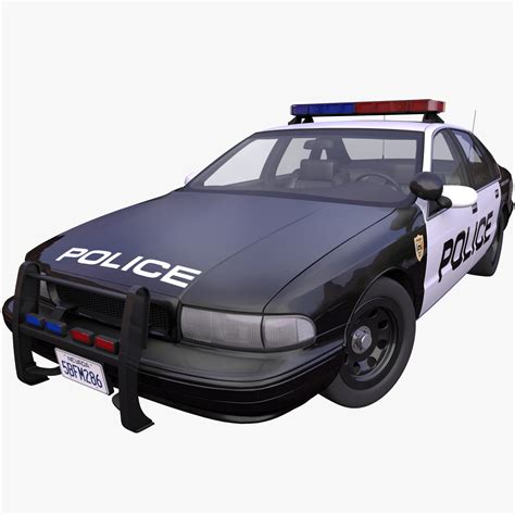 3D generic american police car model - TurboSquid 1438723