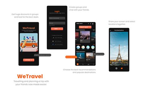 WeTravel App - Travel Together on Behance