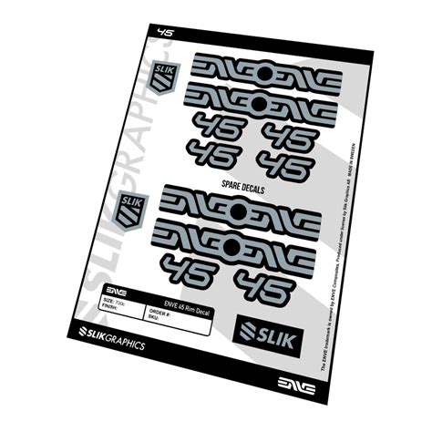 Slik Graphics Decal Kit for ENVE Foundation 45 - Silver – CCACHE