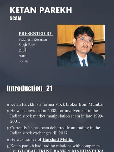 Ketan Parekh | Short (Finance) | Stocks