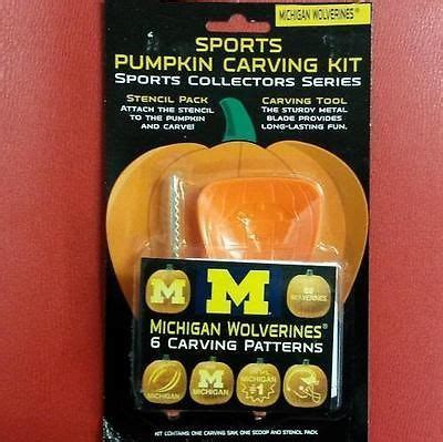 NCAA Michigan Wolverines Pumpkin Carving Kit | Pumpkin carving kits, Pumpkin carving, Halloween ...