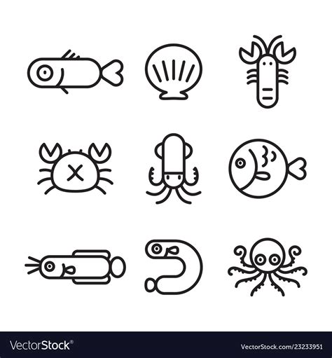 Icon aquatic Royalty Free Vector Image - VectorStock