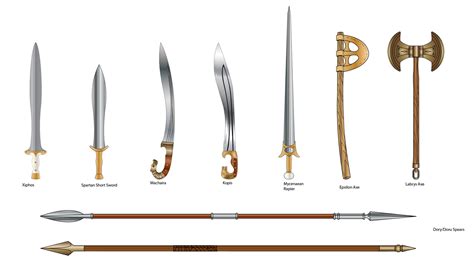 Josh Morris - Ancient Greek Weapons & Armour Concept Art