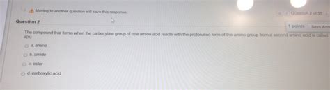 Solved The compound that forms when the carboxylate group of | Chegg.com