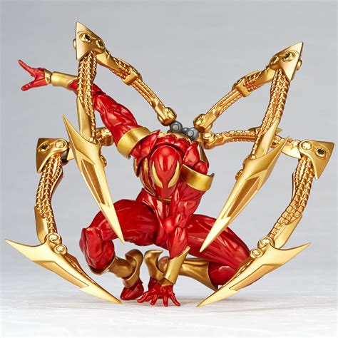 Amazing Yamaguchi Revoltech Iron Spider action Figure revealed! (Where ...