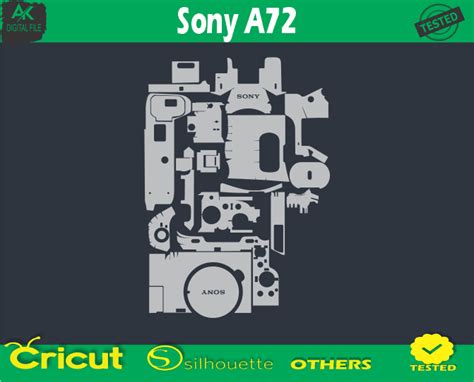 Sony A72 Camera Skin Vector Template - 5.50