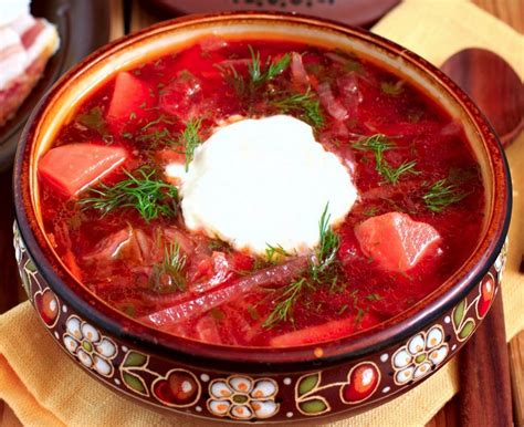 Borscht – famous Russian red beetroot soup