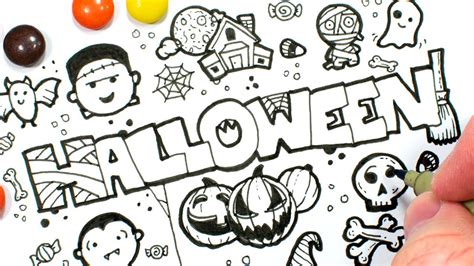 How to Draw Halloween Stuff (13 Easy Doodles) - YouTube