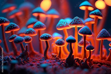 ภาพประกอบสต็อก Mushroom Wallpaper ,Fantasy Wallpaper, 4K, Mushroom ...