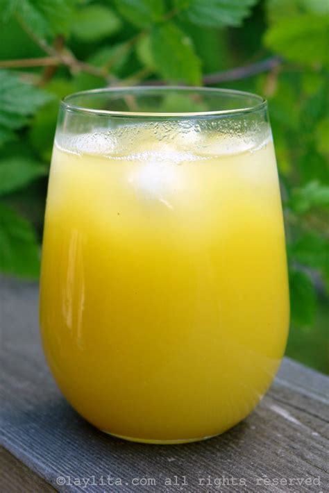 Homemade pineapple juice {Jugo de piña} - Laylita's Recipes