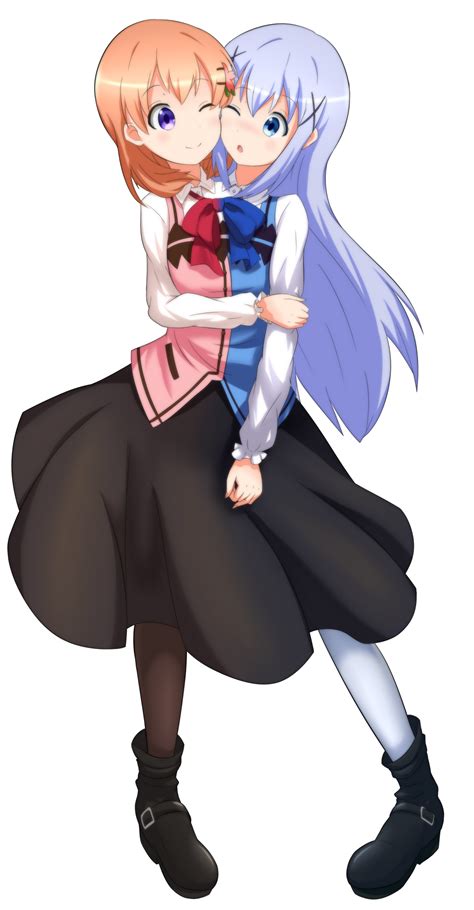 Cocoa and Chino Conjoined - Colored version by jim830928 on DeviantArt