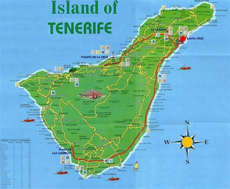 Tenerife Tourist Map - tenerife • mappery