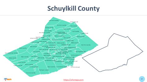 Pennsylvania_Schuylkill_County_Map_with_Municipalities_57 - OFO Maps