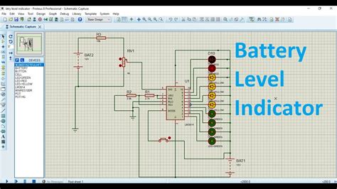 12v Battery Level Indicator Circuit Diagram