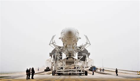 Crew Dragon Falcon 9 DM-1 39A rollout 022819 (NASA - Joel Kowsky) 3 ...