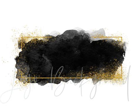 Logo Background Png Black Brush Stroke Png Glitter Black - Etsy