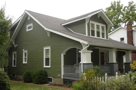 Trending: Dark Exterior Paint Colors | Green house exterior, House paint exterior, Green ...