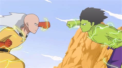 Saitama vs Hulk Part 2 | Destruction - YouTube