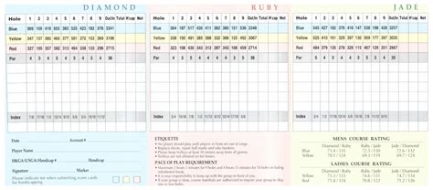 Discovery Bay Golf Club | Golf Scorecards