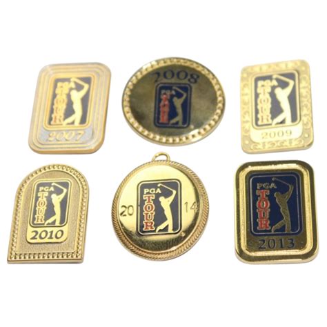 Lot Detail - Lot of Six PGA Tour Pins 2007-10 & 2013-2014 Mark Brooks ...