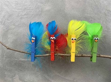 Kids Craft: How To Make Bird Buddies With A Clothespin - The MOM Trotter