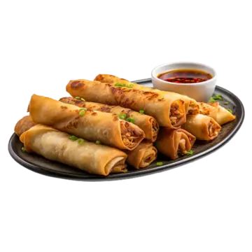 Beautifull An Appetizing Platter Of Egg Rolls, Rolls, Egg, Food PNG ...