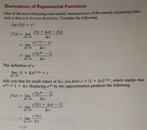 calculus - Is it possible to prove the derivative of $e^x$ is $e^x ...