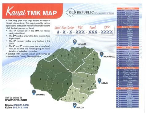 How to read Kauai TMK Tax Map Key - Kauai Real Estate Search