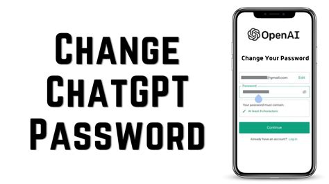 How to Change Your ChatGPT Login Password - YouTube