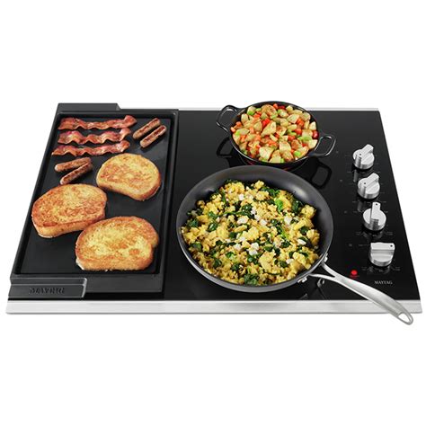 Maytag(R) Electric Cooktop with Griddle - 30" - Stainless Steel MEC8830HS | RONA