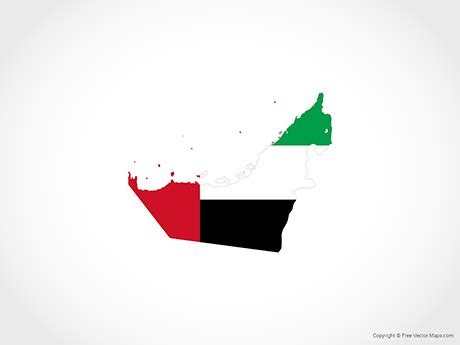 Uae Flag Map