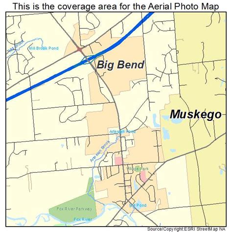 Aerial Photography Map of Big Bend, WI Wisconsin