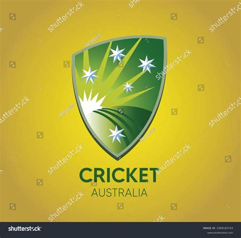 Cricket Australia Logo Vector Illustration Editorial Stock Vector ...