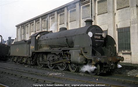 Steam locomotive SR Urie S15 30514 at Feltham shed in 1962