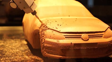 Car clay model creation with CNC - YouTube