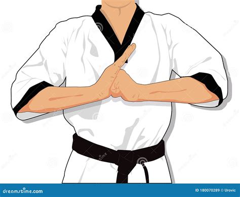 Taekwondo Martial Arts Vector Clipart Cartoon Stock Vector ...