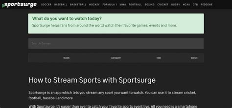 Sportsurge - Watch MLB, NFL, F1, Soccer, Sports Streams - Daily Contributor